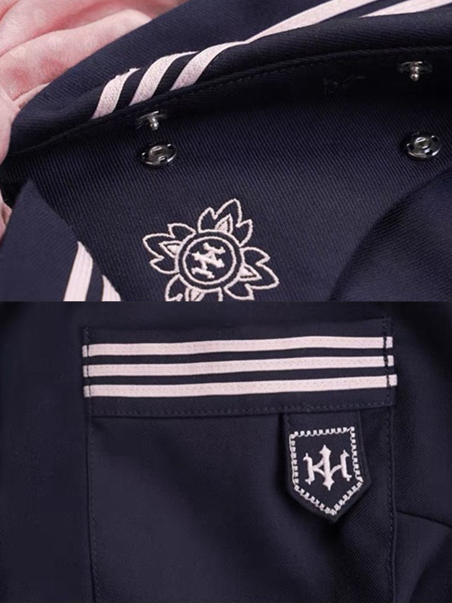 Sakura Petals Long-sleeve Sailor Collar JK Uniform Blouse-ntbhshop
