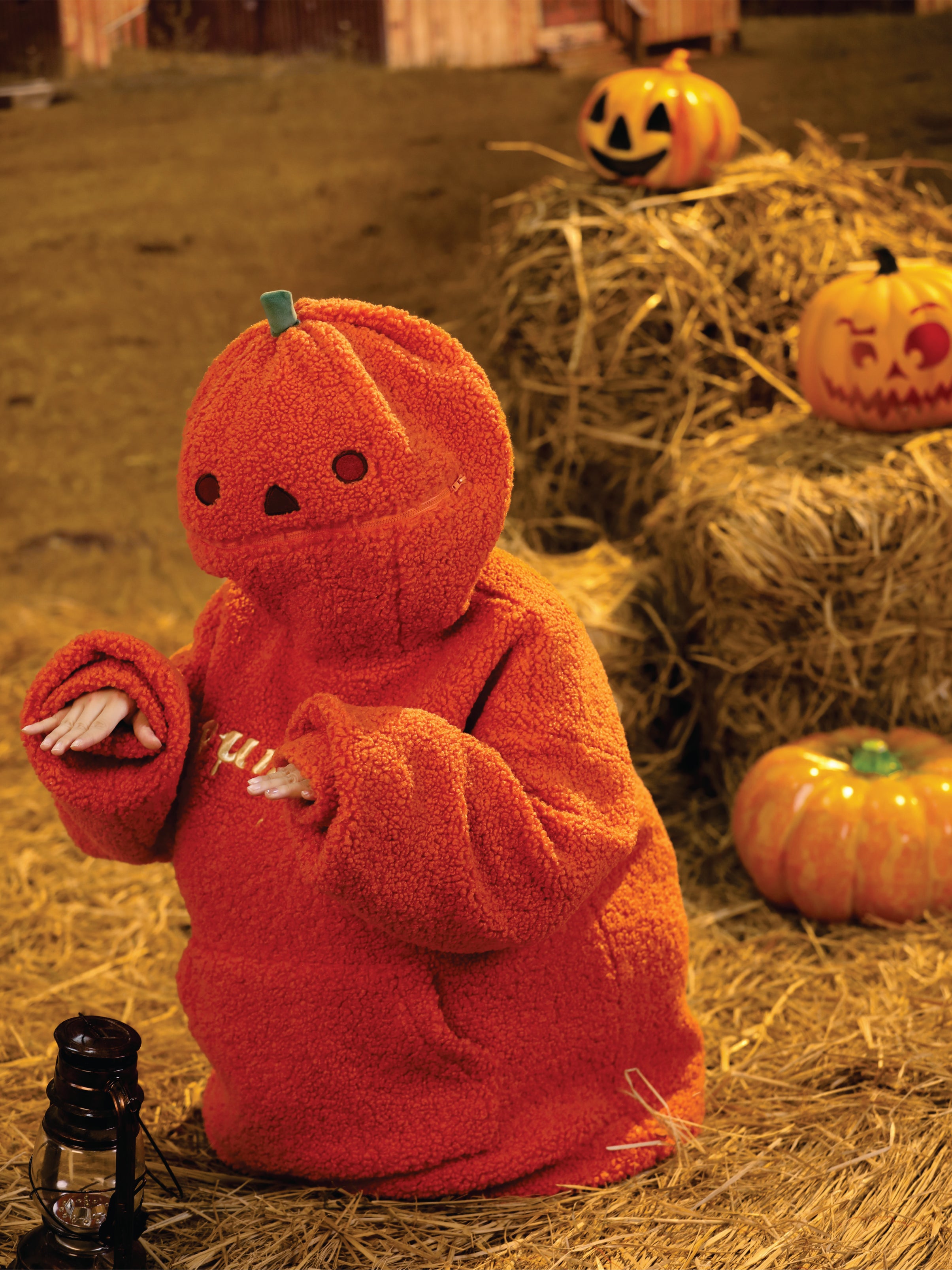 Pumpkin Funny Pullover Fleece Hoodie-ntbhshop