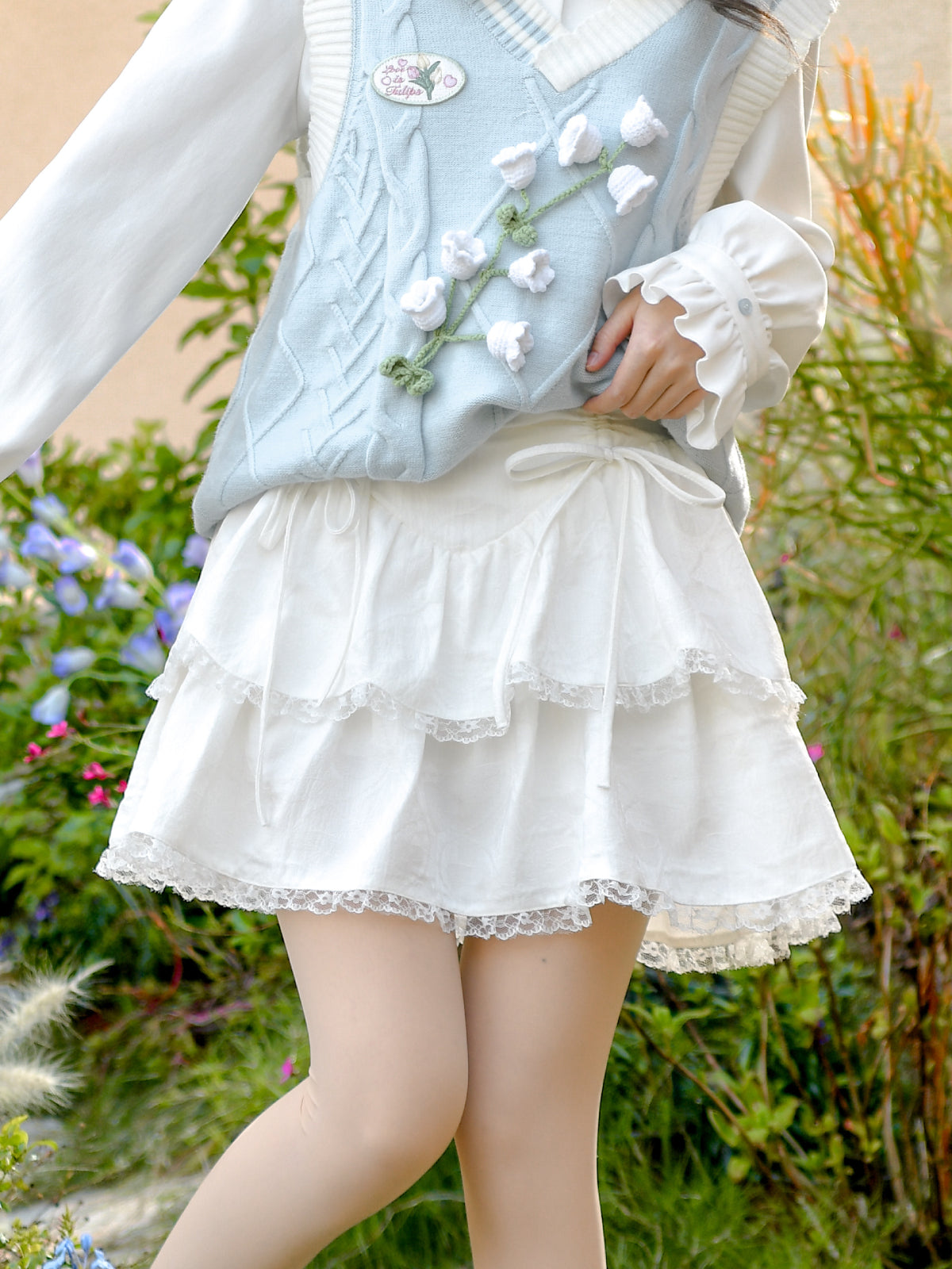 Lily of the Valley First Love Baby Blue Knit Vest-ntbhshop
