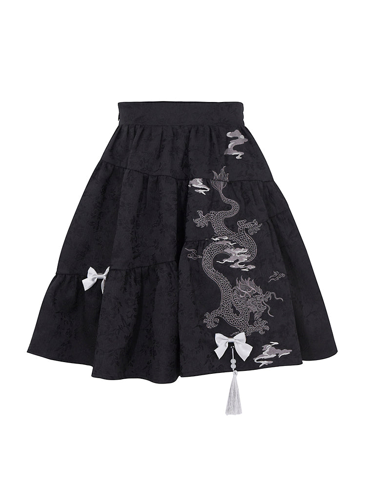 Shadow Dragon Chinese Baroque Skirt-ntbhshop