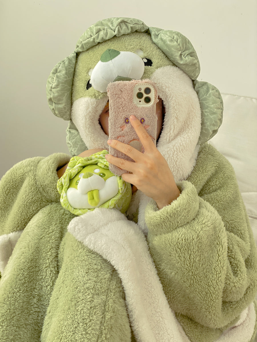 Snuggle Monster Cozy Winter Fleece One-Piece Pajama - ntbhshop