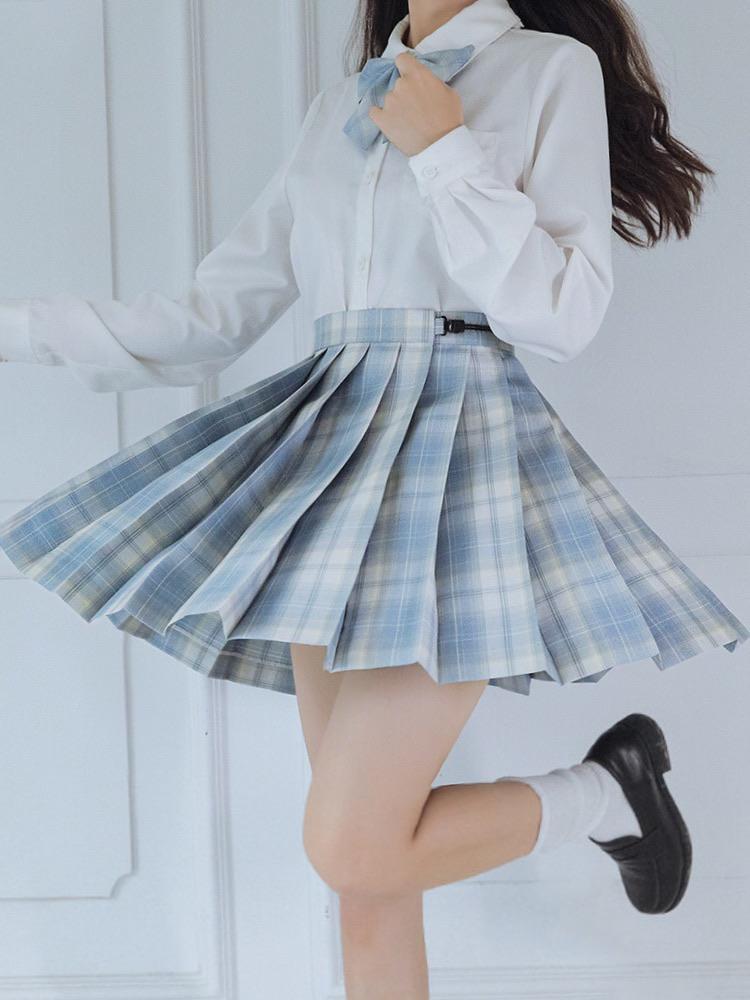 Glass Heart JK Uniform Skirts-ntbhshop