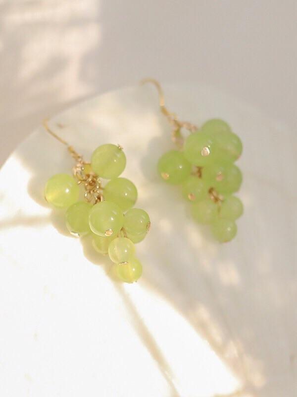 Green Grapes Earrings-ntbhshop