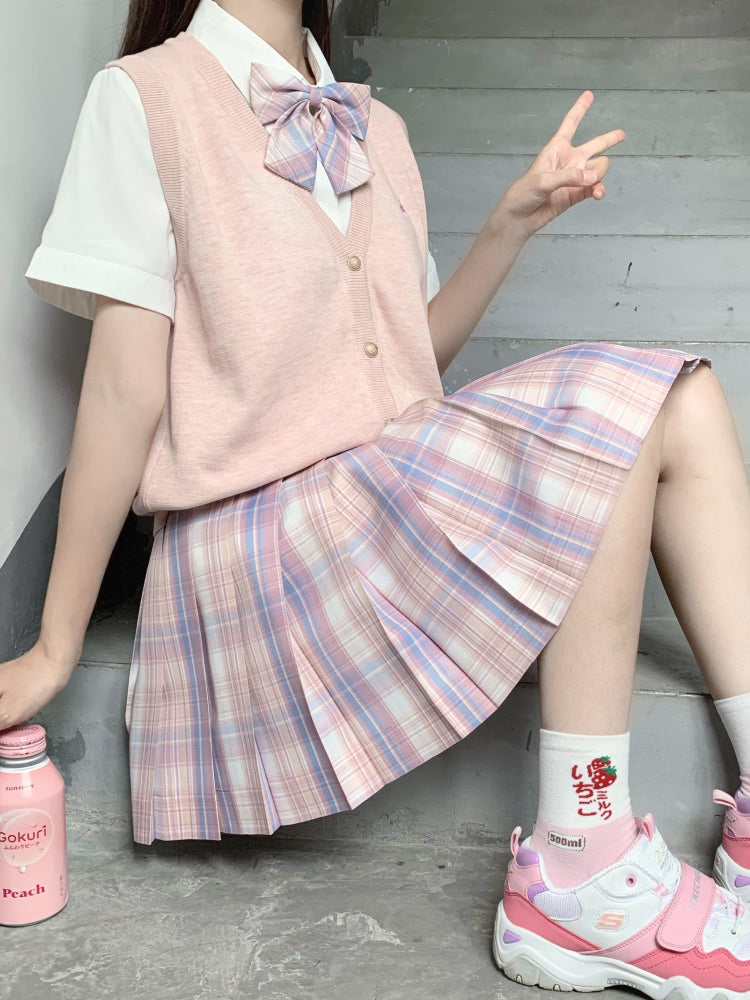 Sakura Dream JK Uniform V Neck Knit Vests-ntbhshop