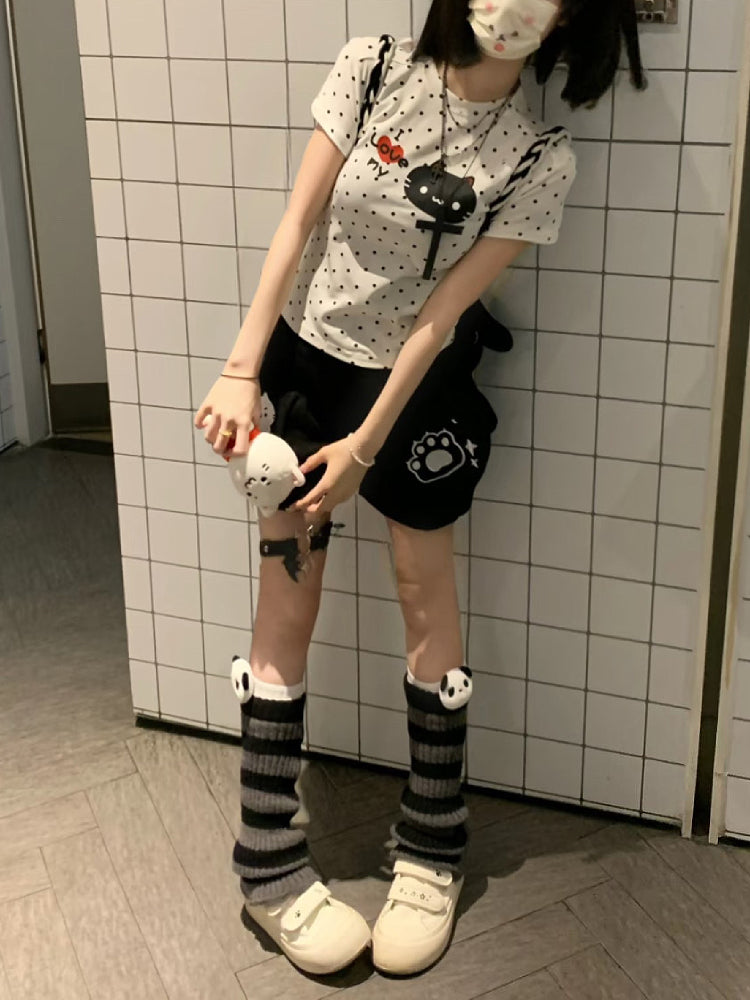 Moonpaw Embroidered Bib Shorts-ntbhshop