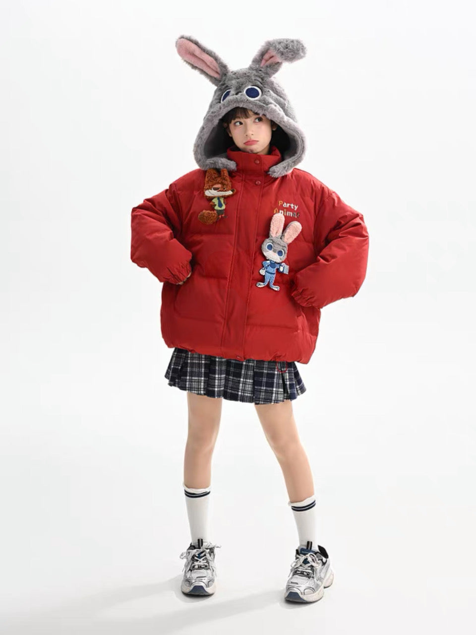 Judy & Nick Zootopia Down Jacket with Detachable Hood-ntbhshop