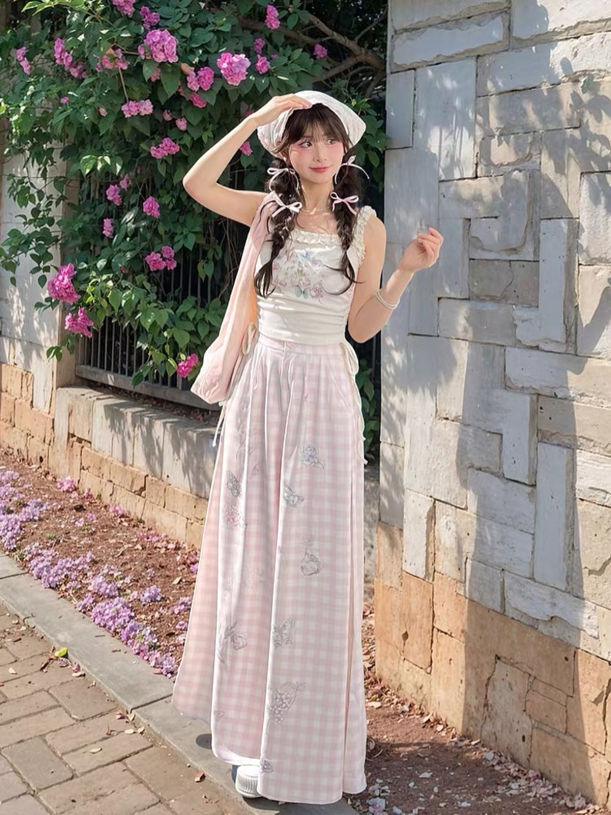 Butterfly Blush Lounge Pants-Bottoms-ntbhshop