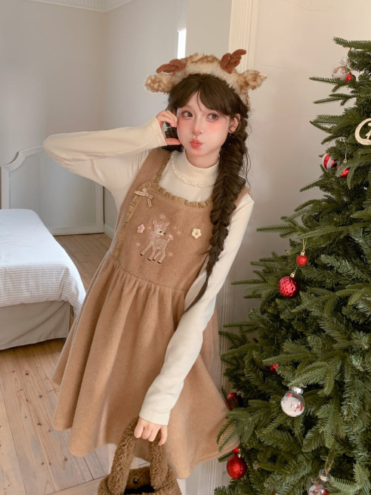 Dear Bambi Cottage Apron Dress-ntbhshop