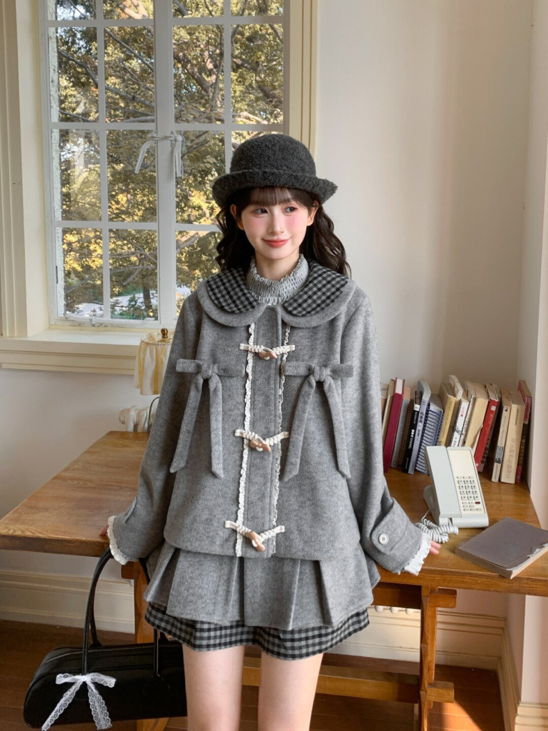 Moonlit Scholar Doll Wool Jacket-ntbhshop