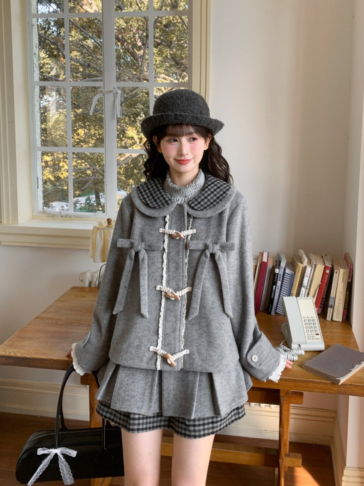 Moonlit Scholar Doll Wool Jacket-ntbhshop