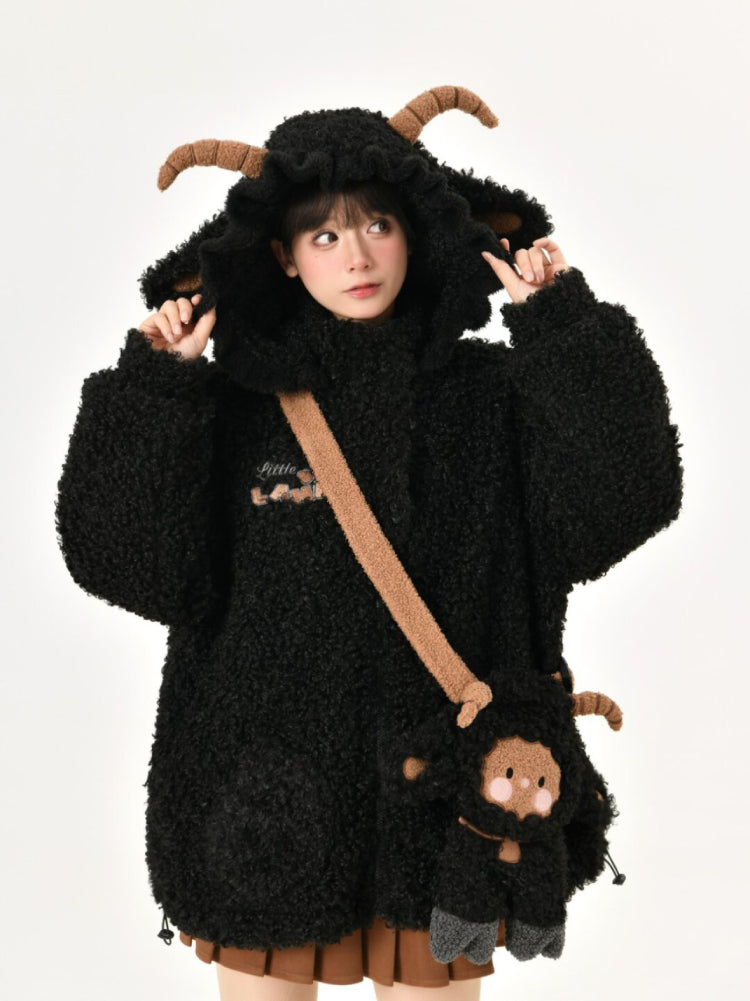 Midnight Lamb Cozy Fleece Jacket & Bag-ntbhshop