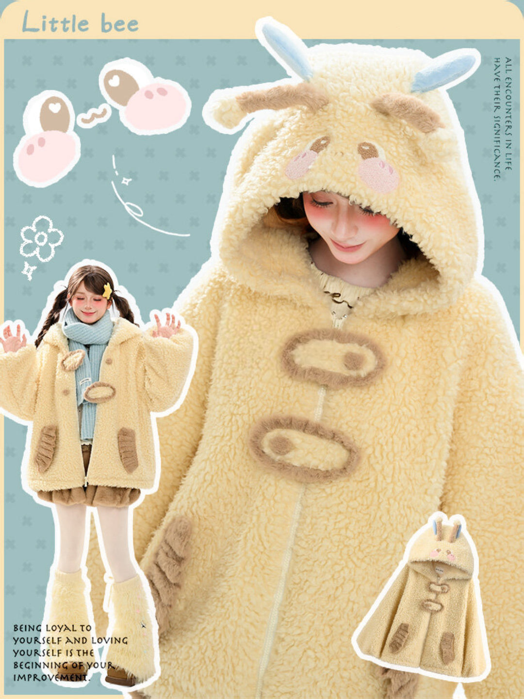 Bumble Bee Bloom Fleece Jacket