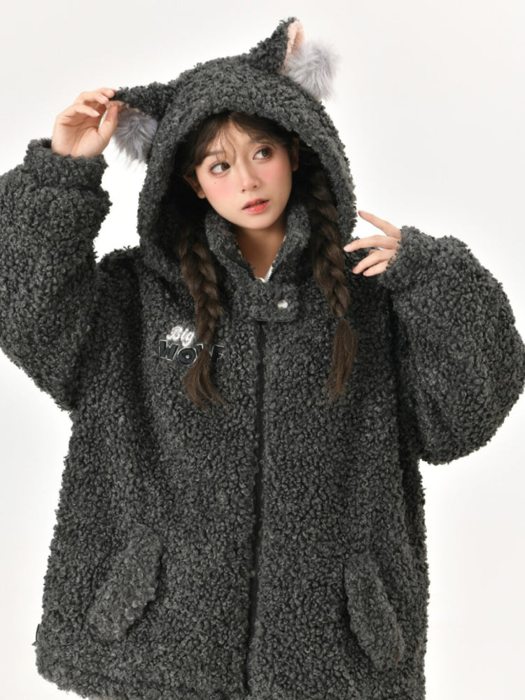Twilight Wolf Cozy Fleece Jacket & Bag-ntbhshop