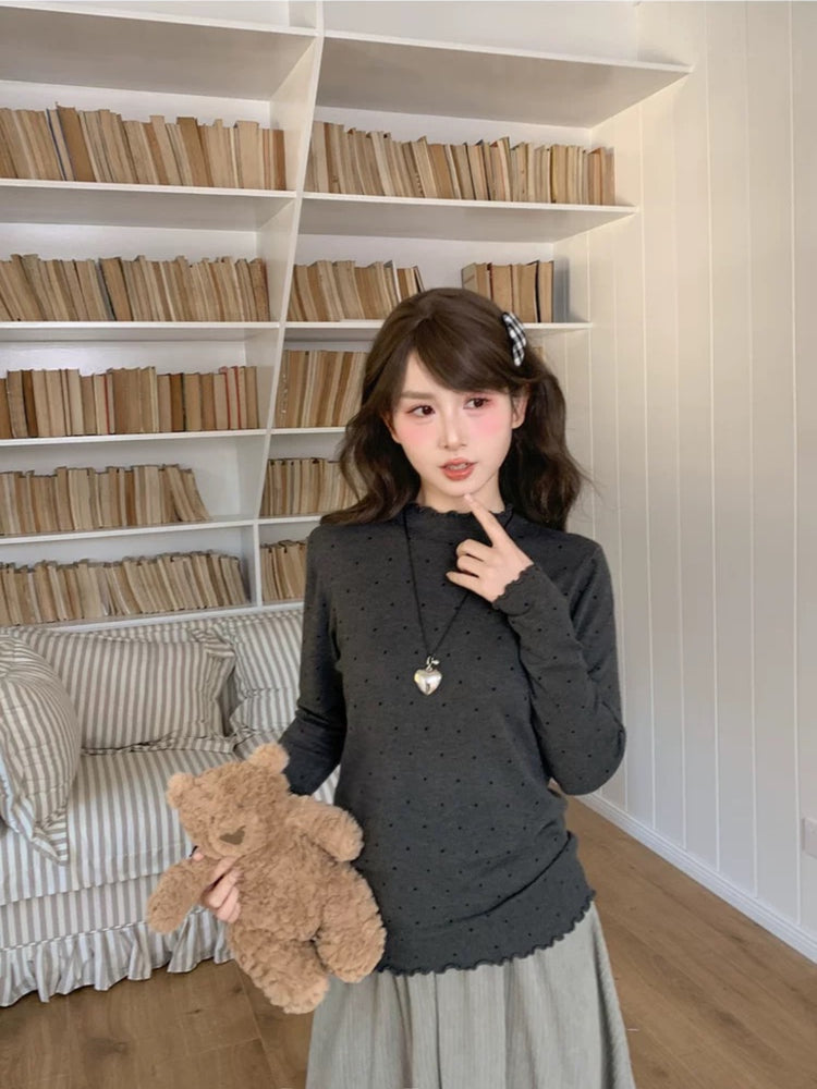 Dotted Whisper Cottage Base Tops-Sets-ntbhshop