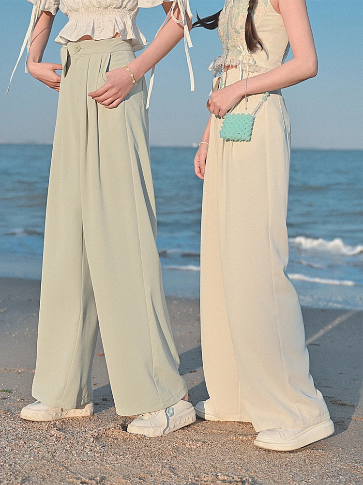 Sea Breeze Drape Pants-Sets-ntbhshop
