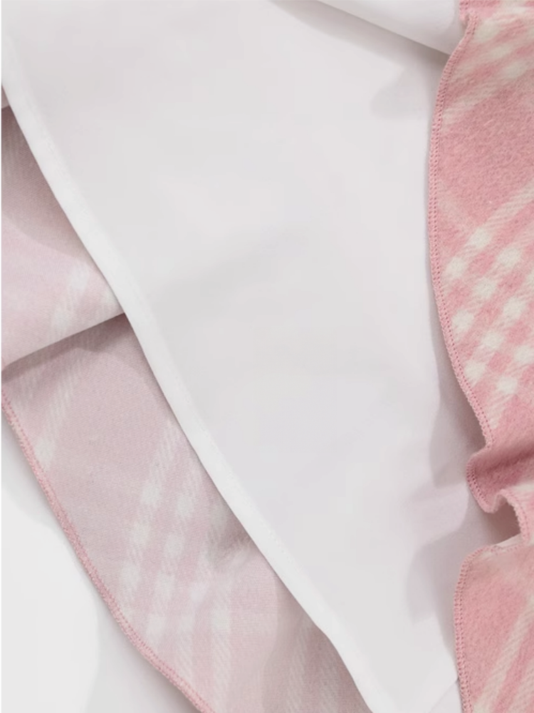 Pink Pixie Plaid Midi Skirt-ntbhshop