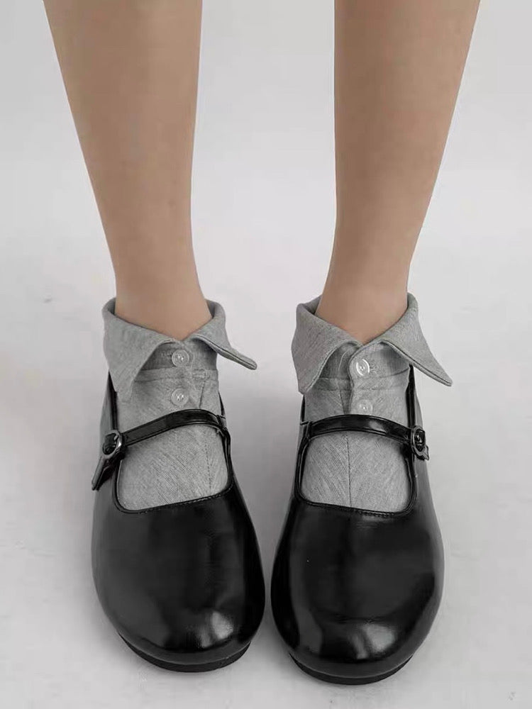 Polo Collar Flip Ankle Socks-ntbhshop