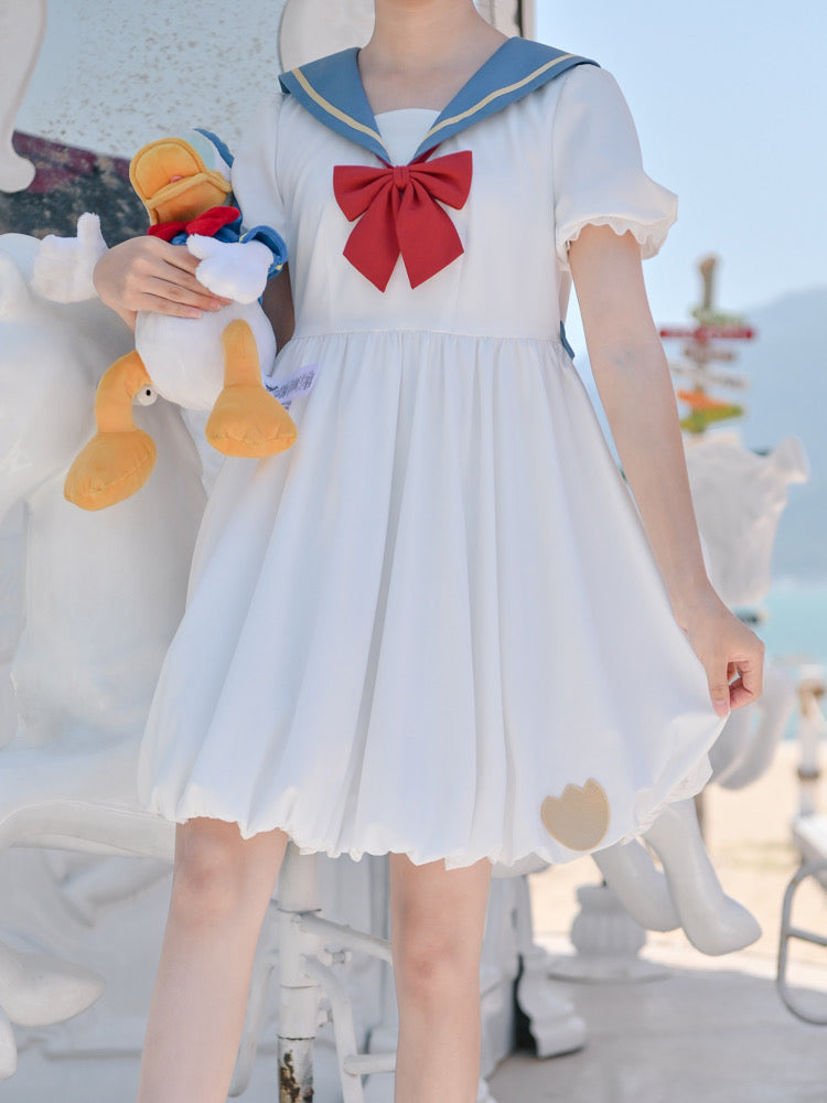 Princess Sailor Collar Bud Dress-ntbhshop