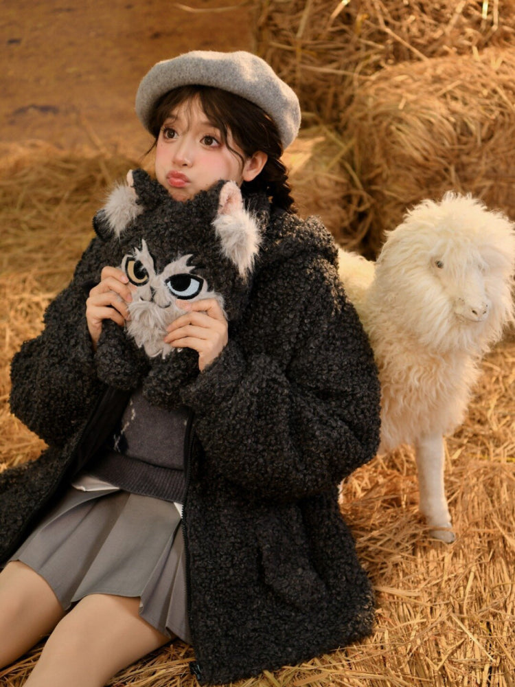 Twilight Wolf Cozy Fleece Jacket & Bag-ntbhshop