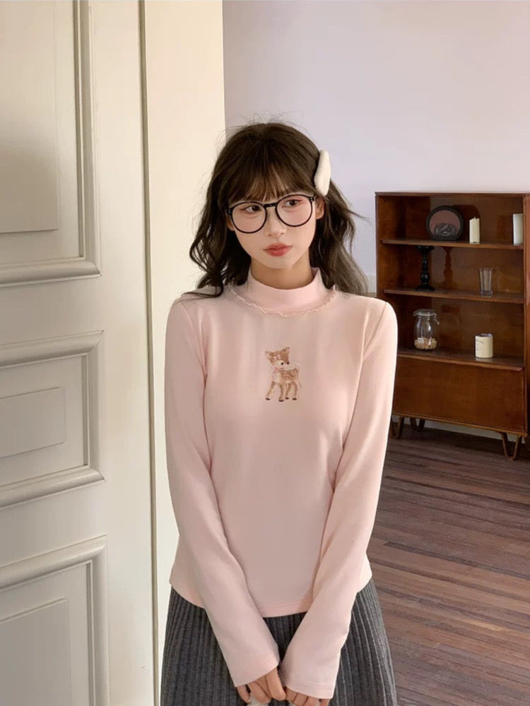 Dear Bambi Knit Base Tops-ntbhshop