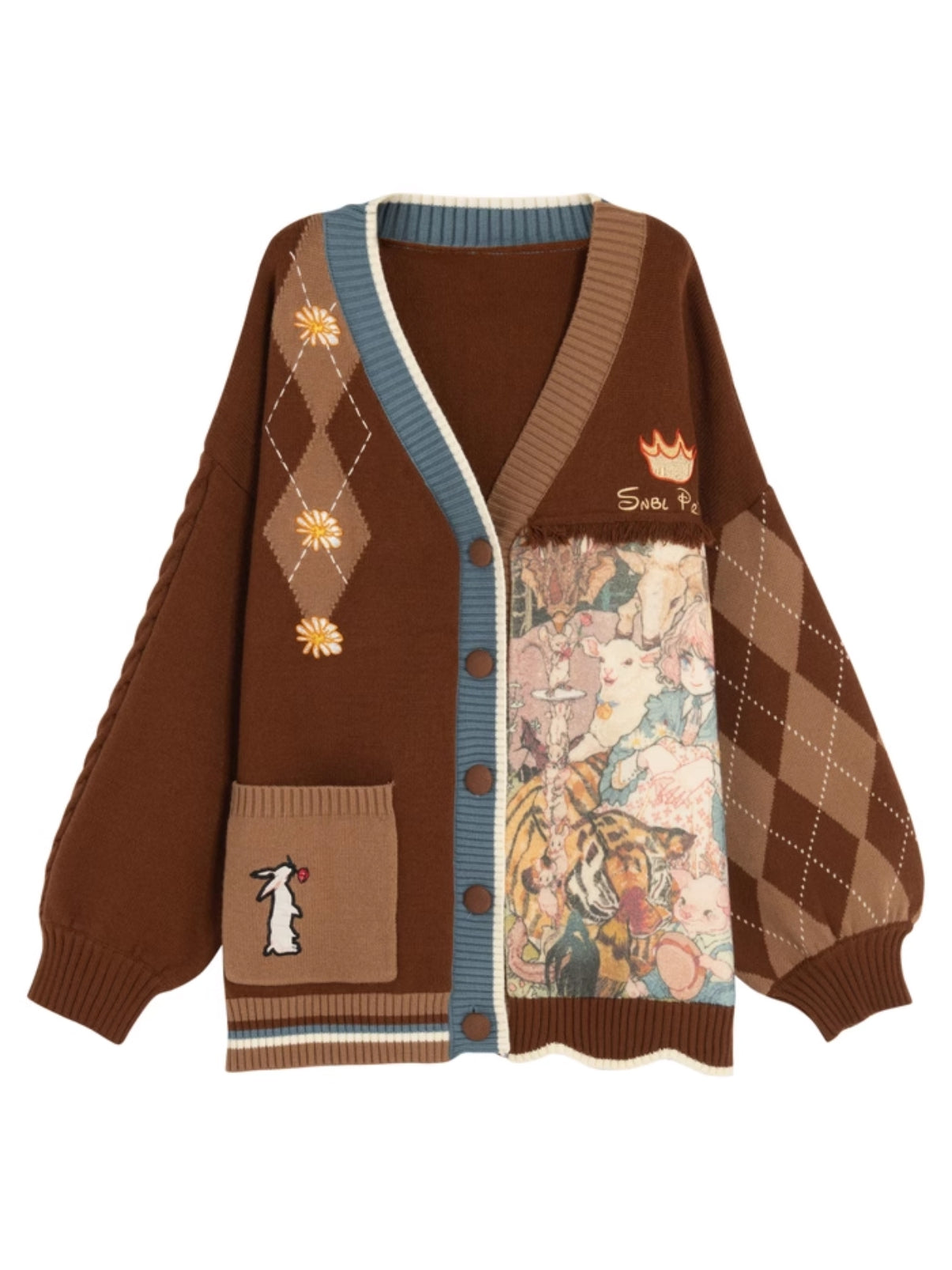 Forest Prince Vintage Knit Cardigan-ntbhshop