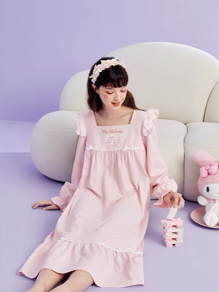 My Melody Long Sleeve Nightdress-ntbhshop