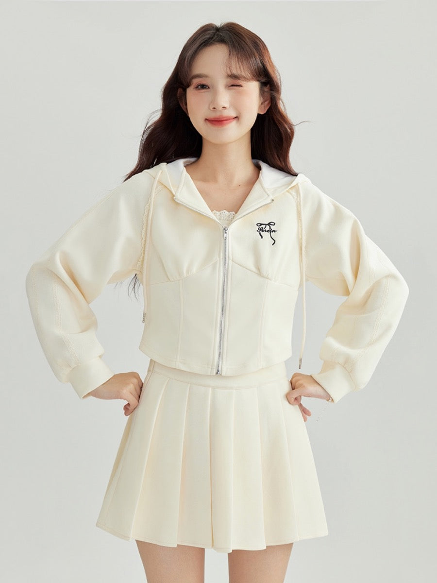 Athleisure Princess Short Hooded Jackets-Outerwear-ntbhshop