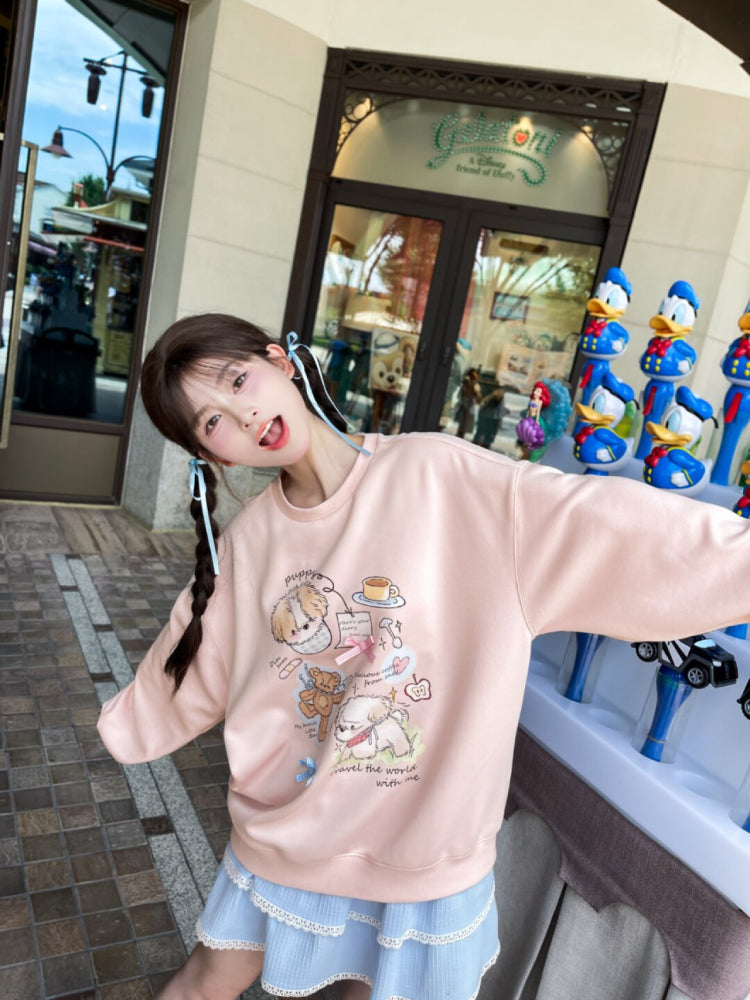 Honey Pup Sketch Sweatshirt & Hoodie-ntbhshop