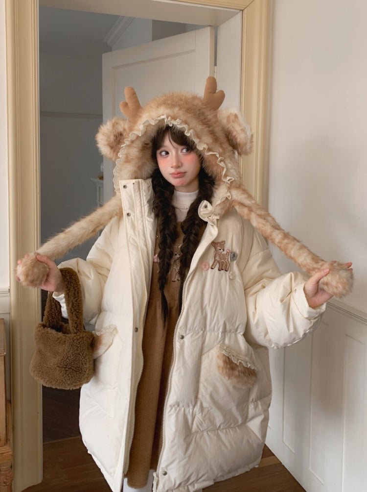Dear Bambi Earflap Puff Parka-ntbhshop