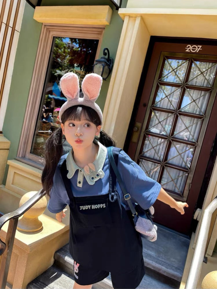 Zootopia Faux Two-Piece Polo Tees-ntbhshop