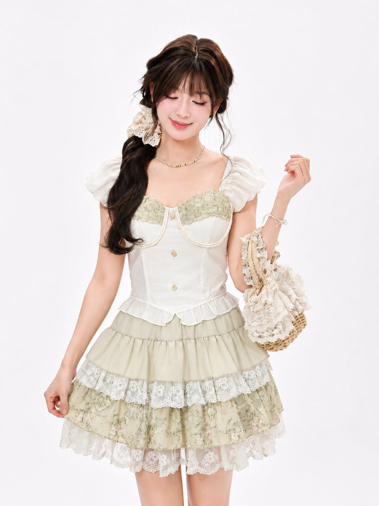 Pearl Belle Corset Top-Tops-ntbhshop