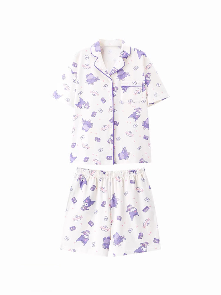 My Melody Kuromi Cinnamoroll Pochacco Short Sleeve Pajama Sets-ntbhshop