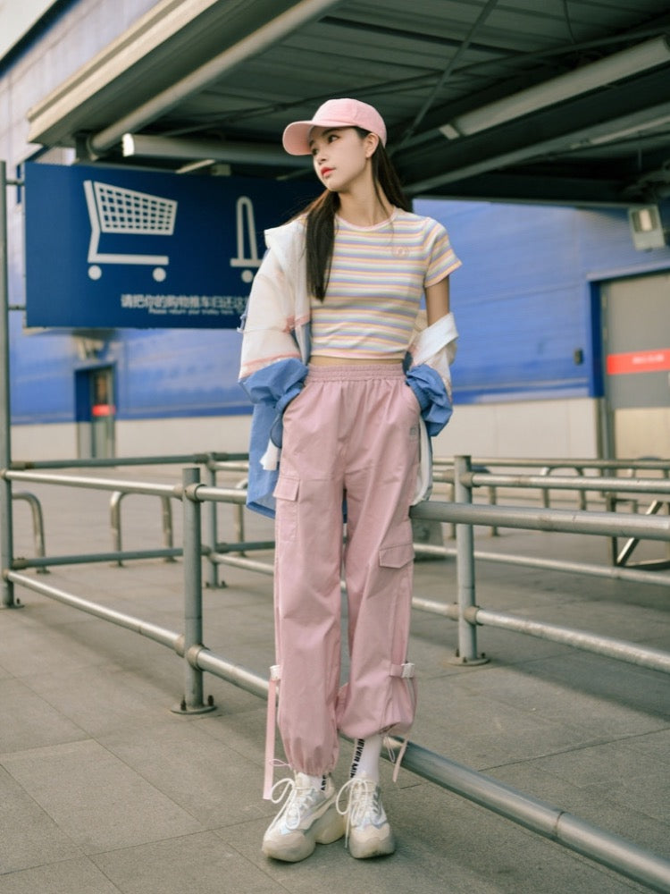 Girls' Choice High Waist Cargo Pants-ntbhshop