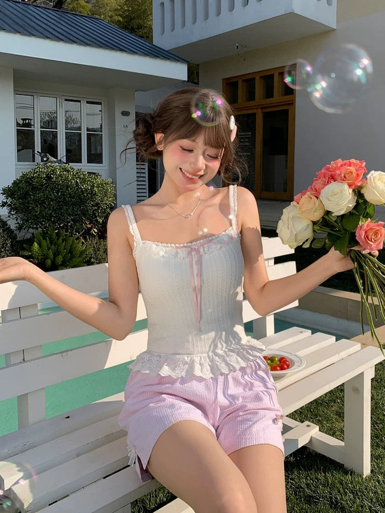 Sweetheart Bra Camisole-Tops-ntbhshop