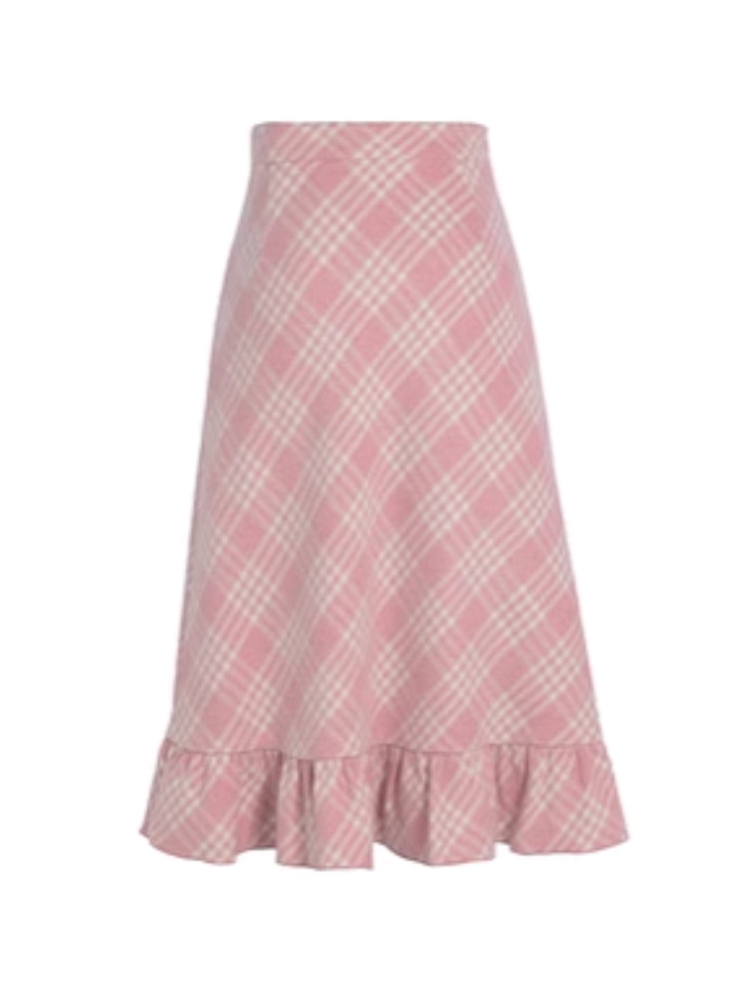 Pink Pixie Plaid Midi Skirt-ntbhshop