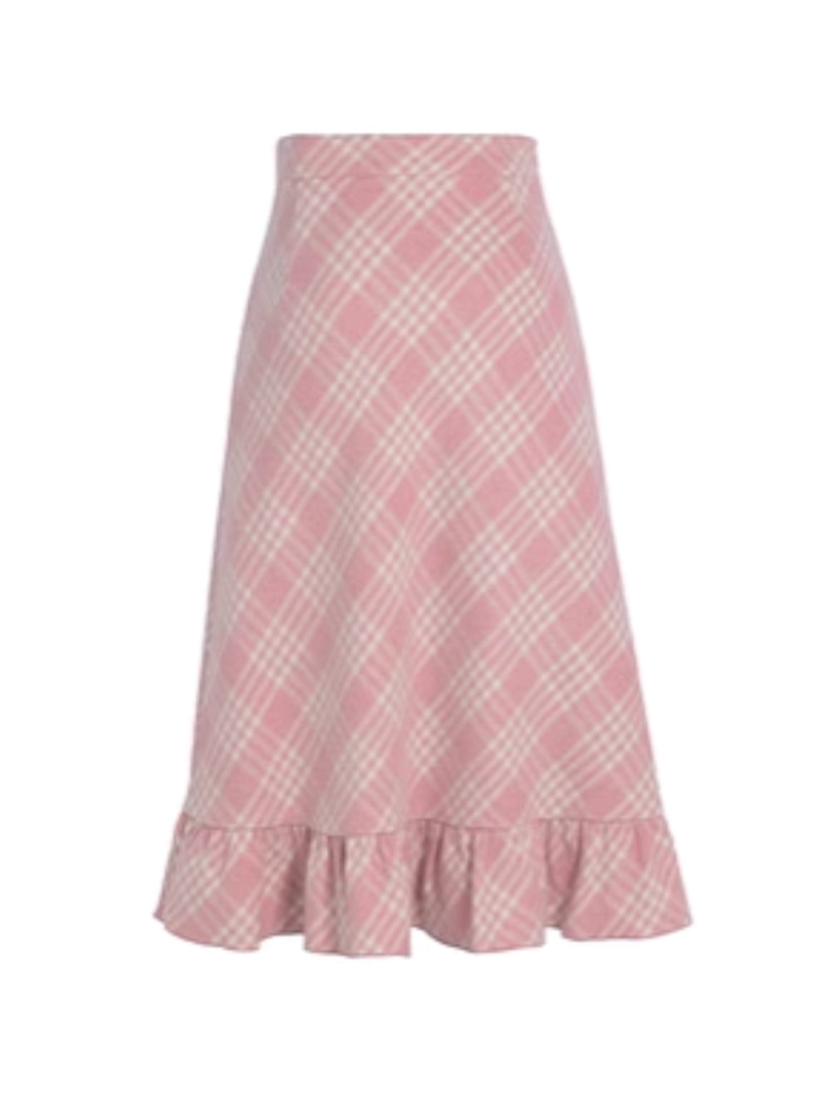 Pink Pixie Plaid Midi Skirt-ntbhshop