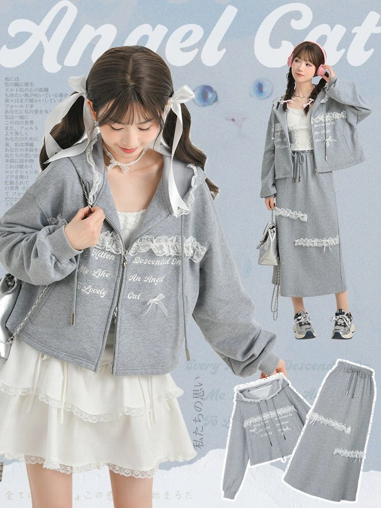 Angel Cat Lace Short Jacket-ntbhshop