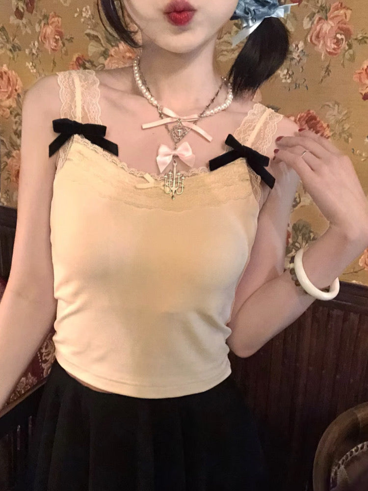 Swan Poise Lace Knit Tops-ntbhshop