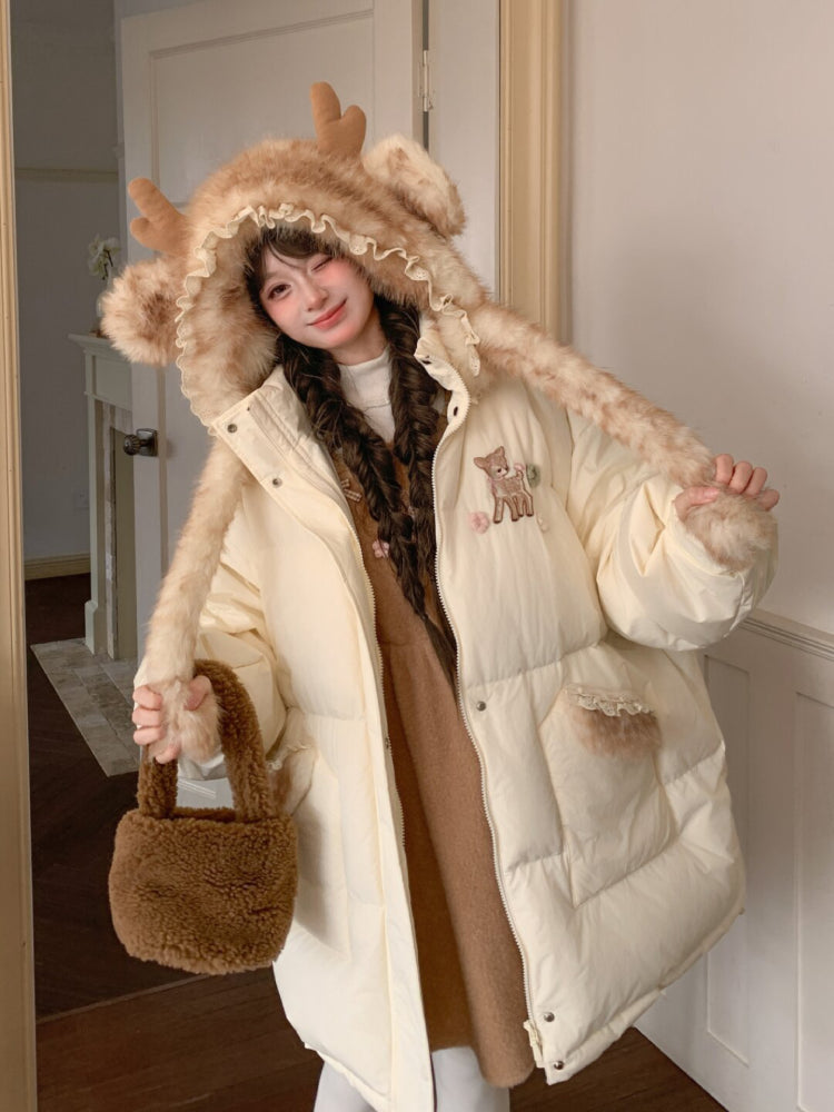 Dear Bambi Earflap Puff Parka-ntbhshop
