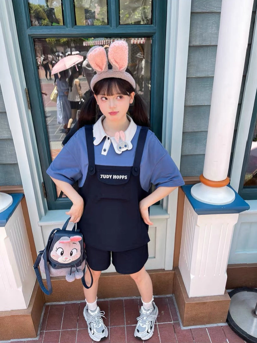 Zootopia Faux Two-Piece Polo Tees-ntbhshop