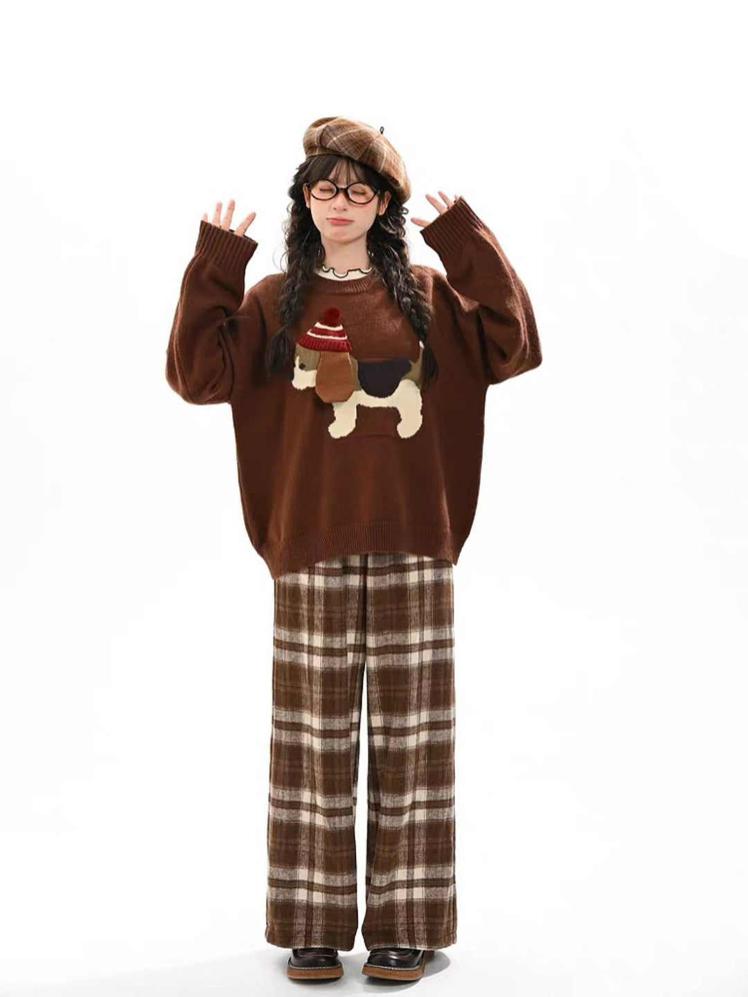 Warm Oak Plaid Pants