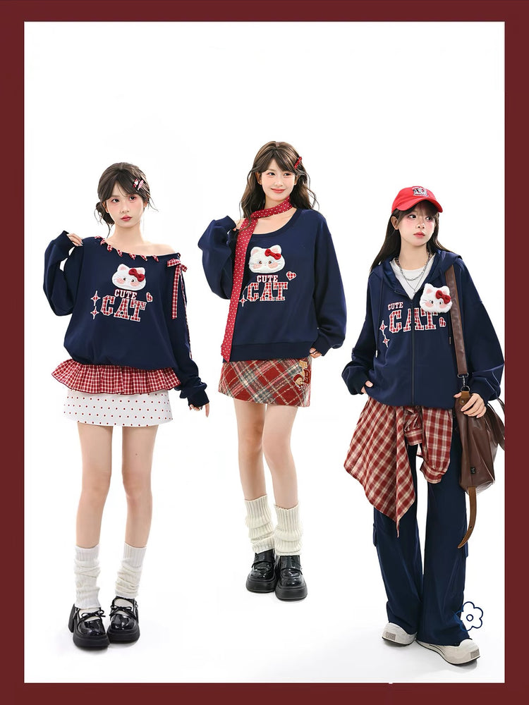 Kitty Crush Hooded Jackets-Outerwear-ntbhshop