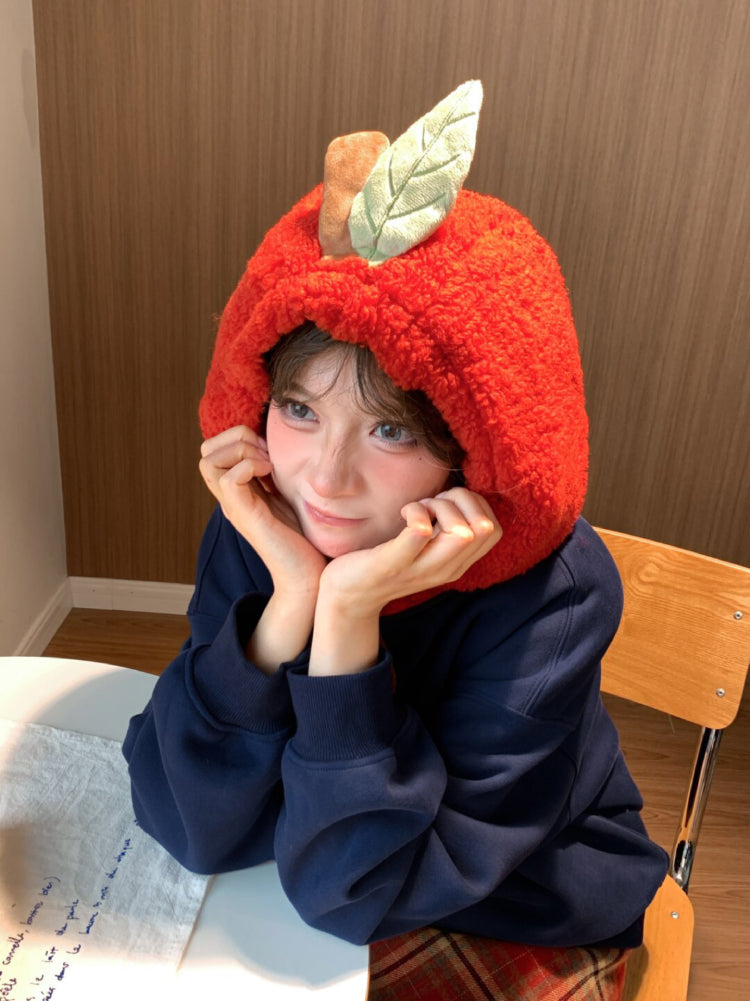 Hedgehog Pine Berry Fleece Hoodie-ntbhshop