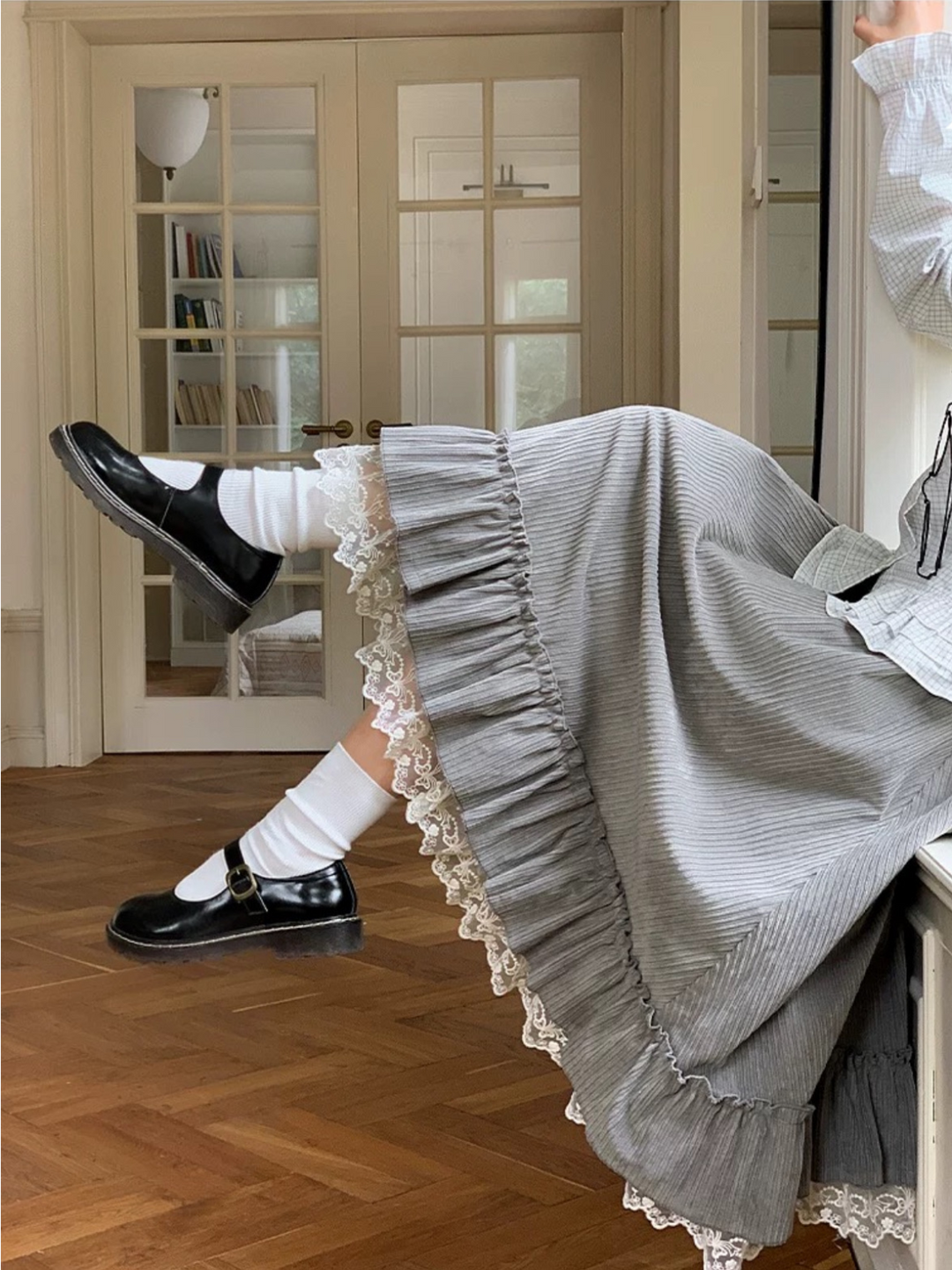 Moonchalk Academia Lace Skirts-ntbhshop