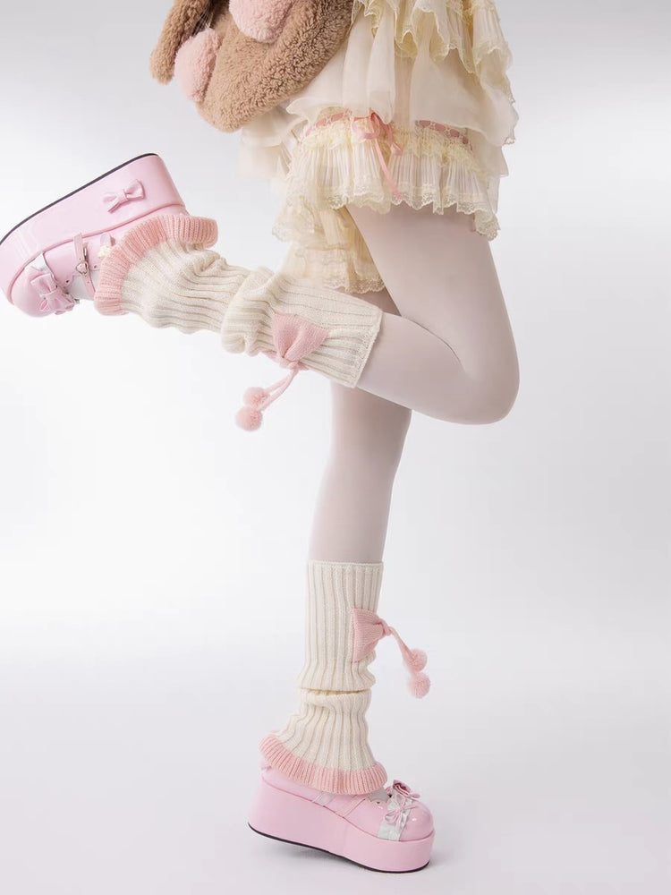 Pink Puff Parade Leg Warmers-ntbhshop