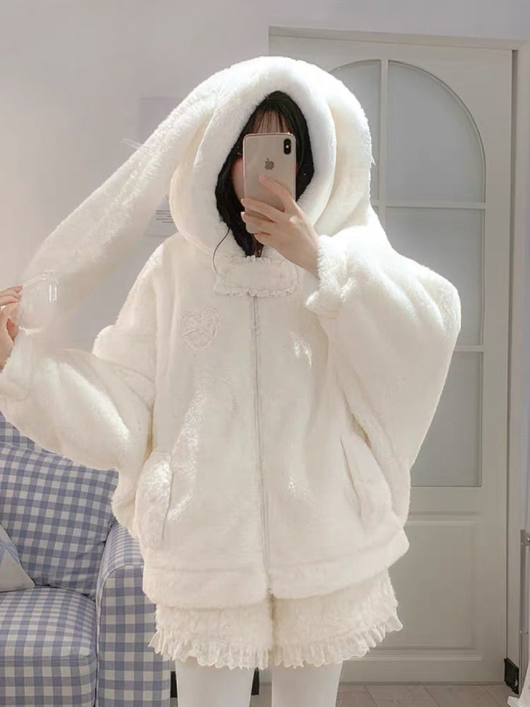 Marshmallow Rabbit Cloud Hoodie-ntbhshop