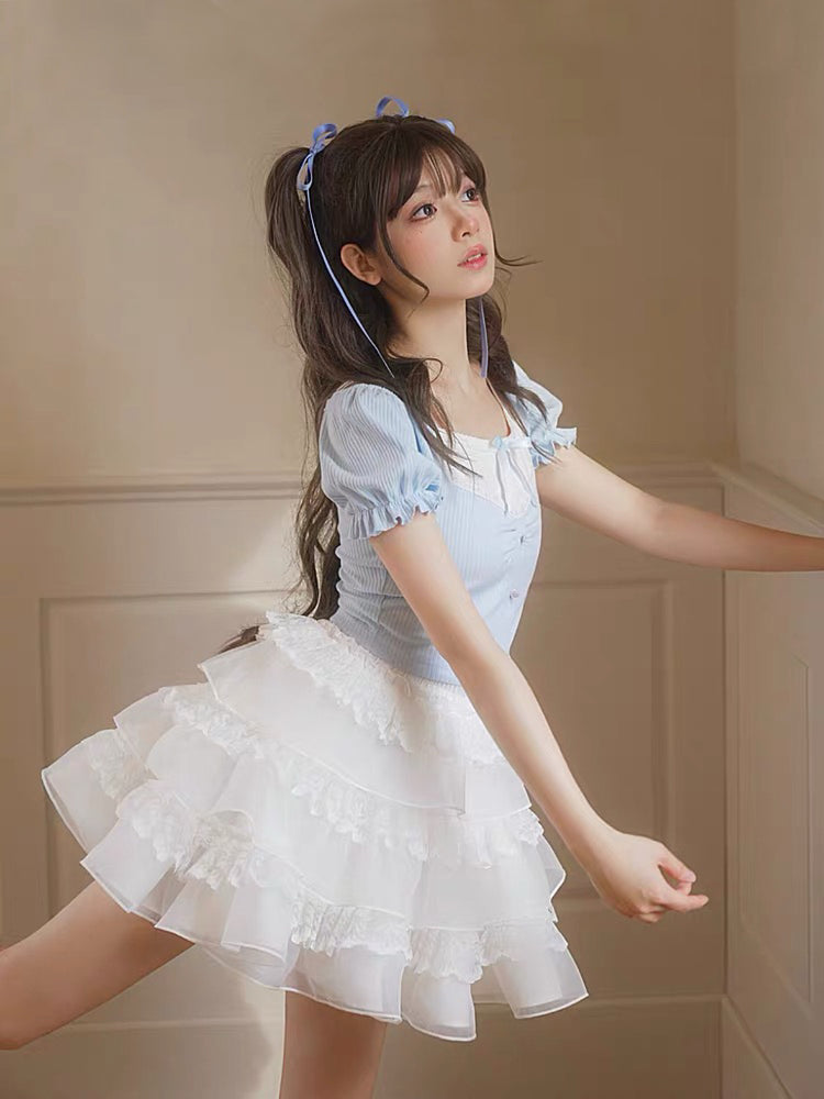 Angel Cloud Cake Skirt-Bottoms-ntbhshop