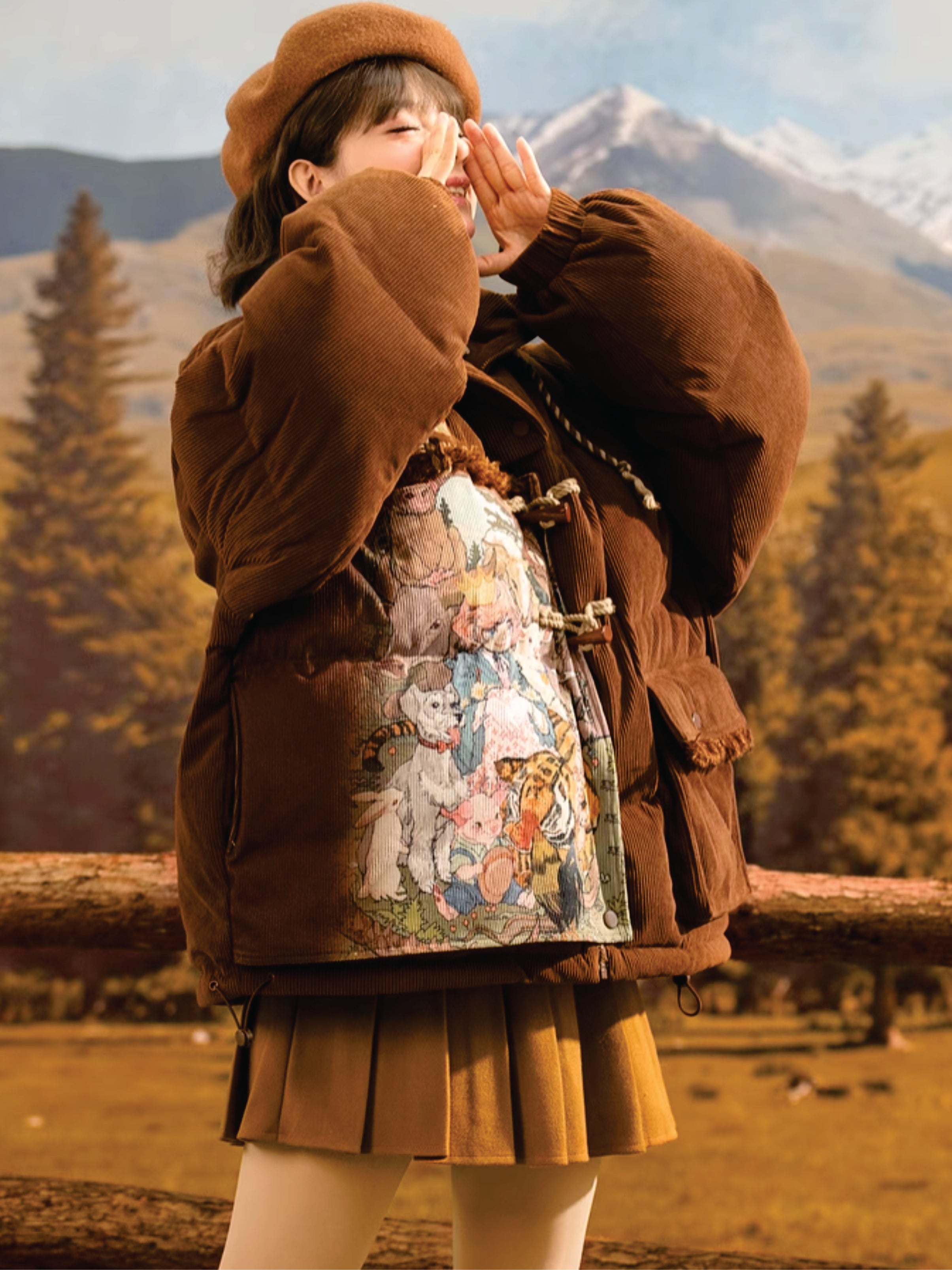 Forest Prince Corduroy Puffer Jacket-ntbhshop