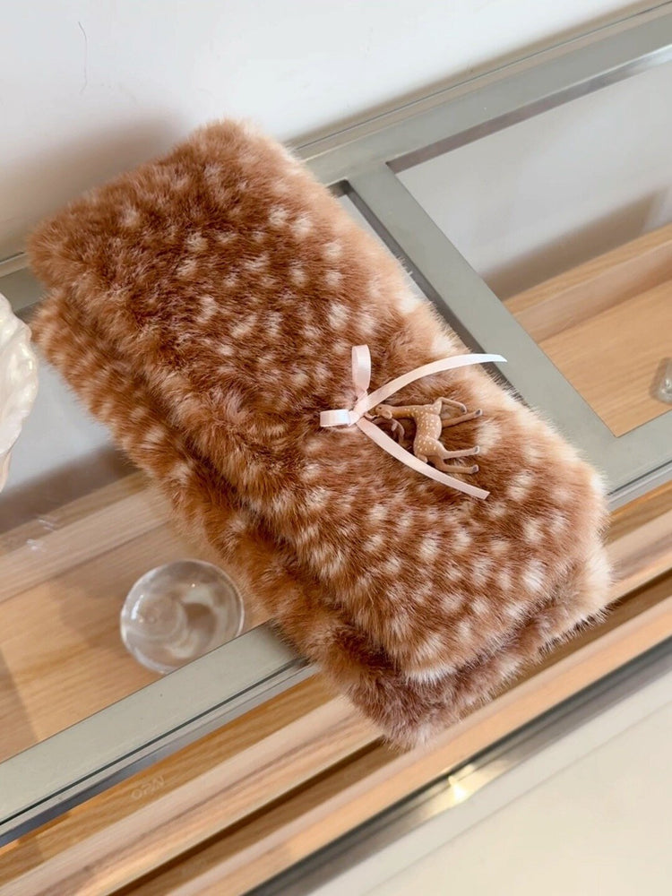 Honey Fawn Fluffy Mufflers-ntbhshop