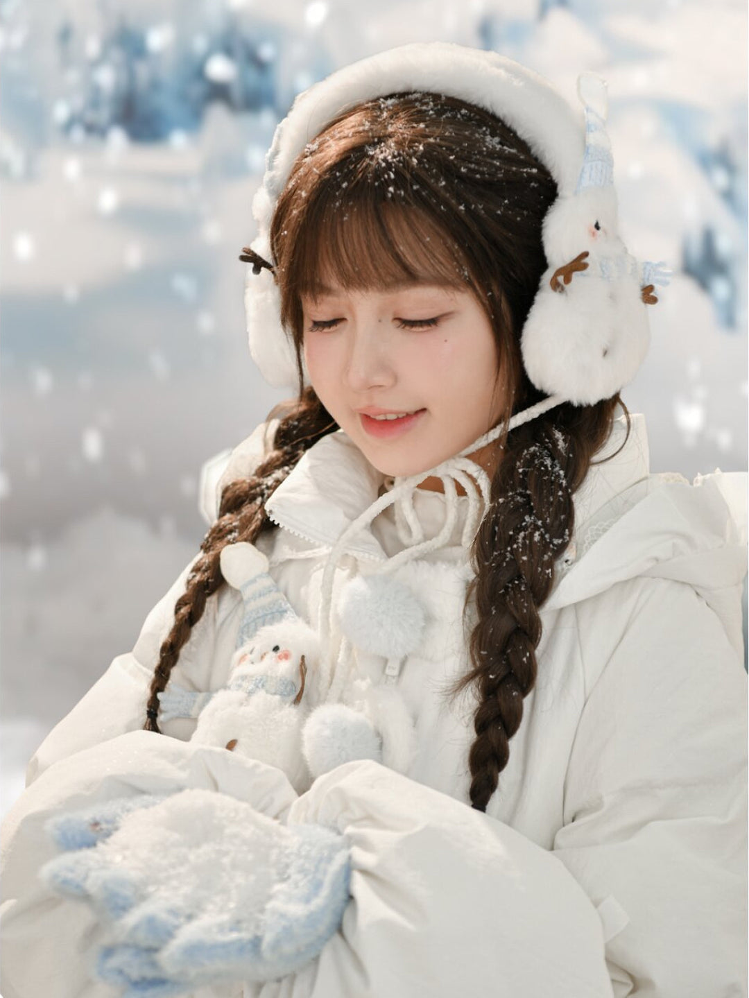 Snowman Doll Puffer Jackets-Outerwear-ntbhshop